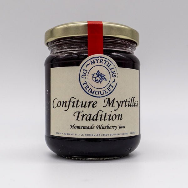 Confiture de Myrtilles artisanale fabriquée en Creuse par Myrtilles du Trimoulet