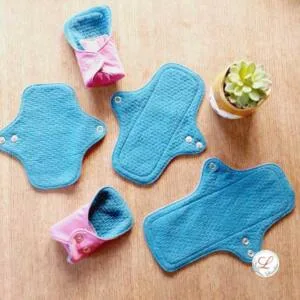 Serviette hygiénique ou urinaire lavable, 3 tailles, Fait main, Ecoresponsable par Laurilou création