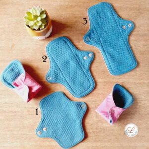 Serviette hygiénique ou urinaire lavable, 3 tailles, Fait main, Ecoresponsable par Laurilou création