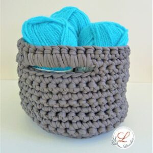 Panier de rangement au crochet, Fait main, Ecoresponsable, Surcyclage, Upcycling de Laurilou Création