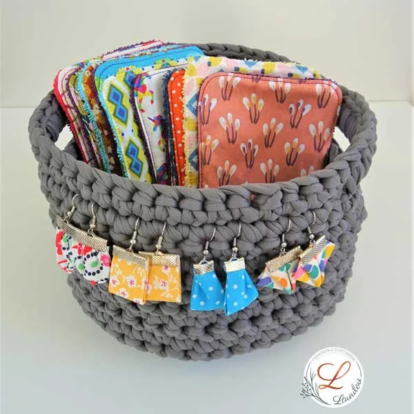Panier de rangement au crochet, Fait main, Ecoresponsable, Surcyclage, Upcycling de Laurilou Création