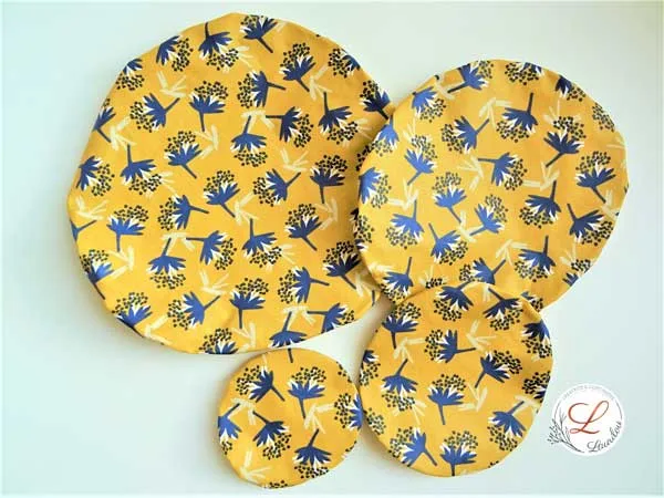 Charlotte à saladier en tissu imperméable lavable, Fait main, Ecoresponsable par Laurilou création