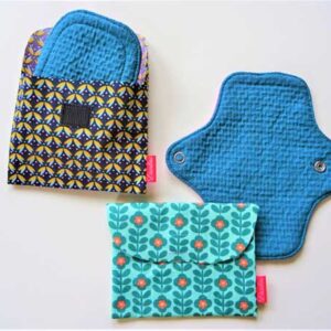 Pochette pour serviette hygiénique, Fait main, Ecoresponsable de Laurilou création