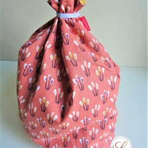 Sac à salades et légumes en tissu imperméable, Fait main, Ecoresponsable par Laurilou Création