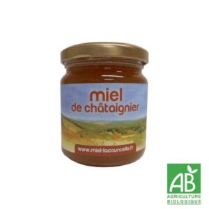 Miel bio de Chataîgnier légèrement amer produit en Corrèze par Miel Lacourcelle