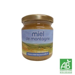 Miel bio de Montagne crémeux produit par Miel Lacourcelle