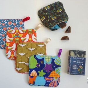 Gant pour utiliser les fins de savons, Fait main, Ecoresponsable par Laurilou Création