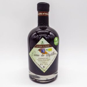 Crème de Myrtilles issue de l'agriculture biologique produite par la Ferme de Pimael