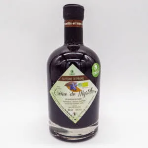 Crème de Myrtilles issue de l'agriculture biologique produite par la Ferme de Pimael