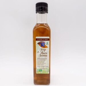 Sirop de fleur de sureau issu de l'agriculture biologique produit par la Ferme de Pimael