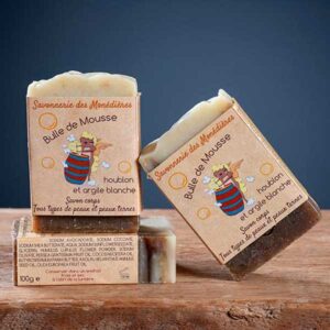 Savon saponifié à froid bulle de mousse par La Savonnerie des Monédières