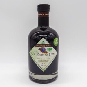 Reine de Cassis issue de l'agriculture biologique produite par la Ferme de Pimael