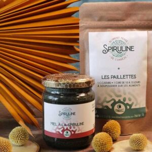 Formule spiruline contenant Paillettes de Spiruline miel produit par aliment terre Spiruline en Corrèze