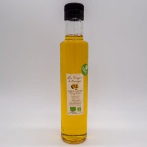 Huile de noix bio artisanal 25cl produite par Les Vergers de Bourèges en Corrèze à Meyssac