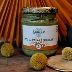 Moutarde à la spiruline produit par aliment terre Spiruline en Corrèze