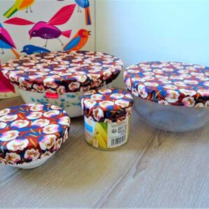 Charlotte à saladier en tissu imperméable lavable, Fait main, Ecoresponsable par Laurilou création