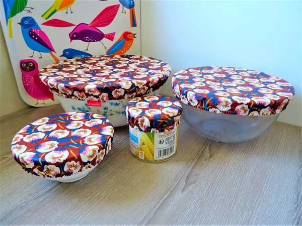 Charlotte à saladier en tissu imperméable lavable, Fait main, Ecoresponsable par Laurilou création