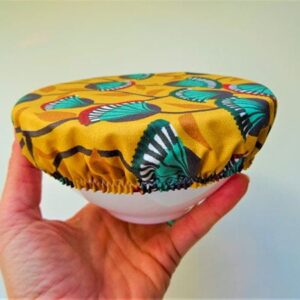 Charlotte à saladier en tissu imperméable lavable, Fait main, Ecoresponsable par Laurilou création