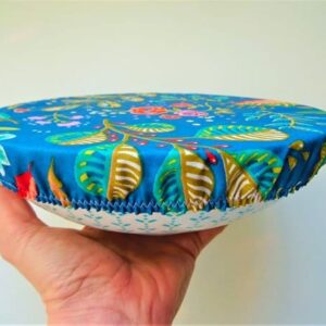 Charlotte à saladier en tissu imperméable lavable, Fait main, Ecoresponsable par Laurilou création