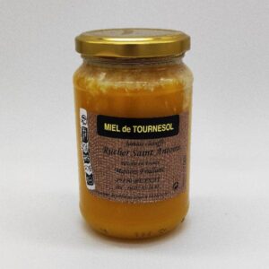 Miel de tournesol non chauffé produit par Rucher Saint-Antoine Maison Frullani
