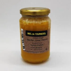 Miel de tournesol non chauffé produit par Rucher Saint-Antoine Maison Frullani