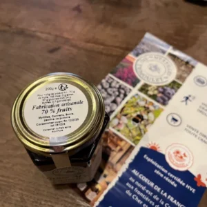 Confiture artisanale myrtille cannelle Myrtilles du Trimoulet – 70% fruits, fabrication Creuse sans conservateurs