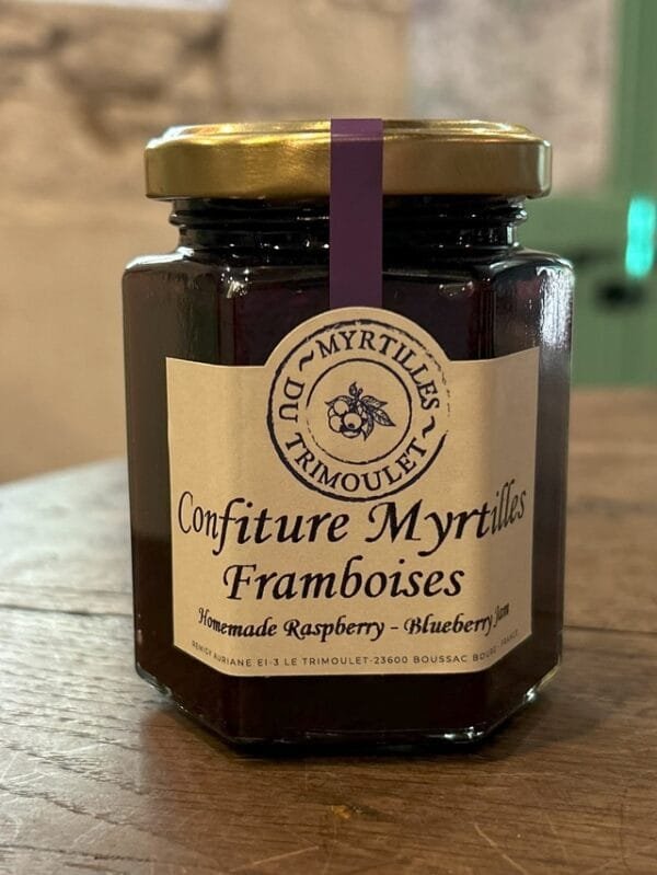 Confiture Artisanale Myrtille & Framboise 200g – Saveurs du Terroir Creusois