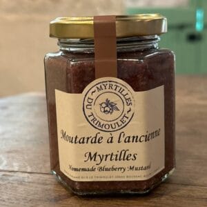 Moutarde à l'ancienne myrtille de Creuse – 180g artisanale